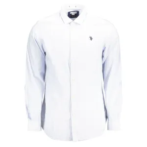 U.S. POLO ASSN. Light Blue Cotton Men Shirt