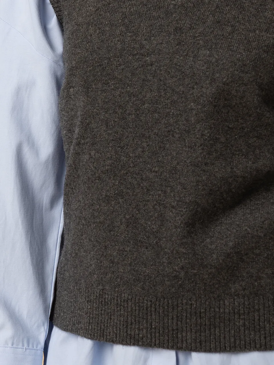 V Neck Vest_Graphite