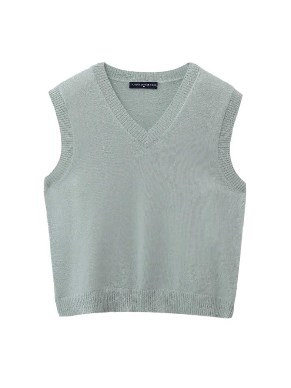 V Neck Vest_Pistachio