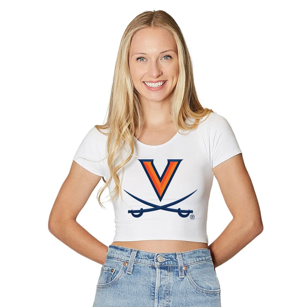 Virginia Cavaliers White Babydoll Tee