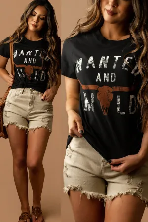 Wanted & Wild Graphic Tee (Black) | FINAL SALE