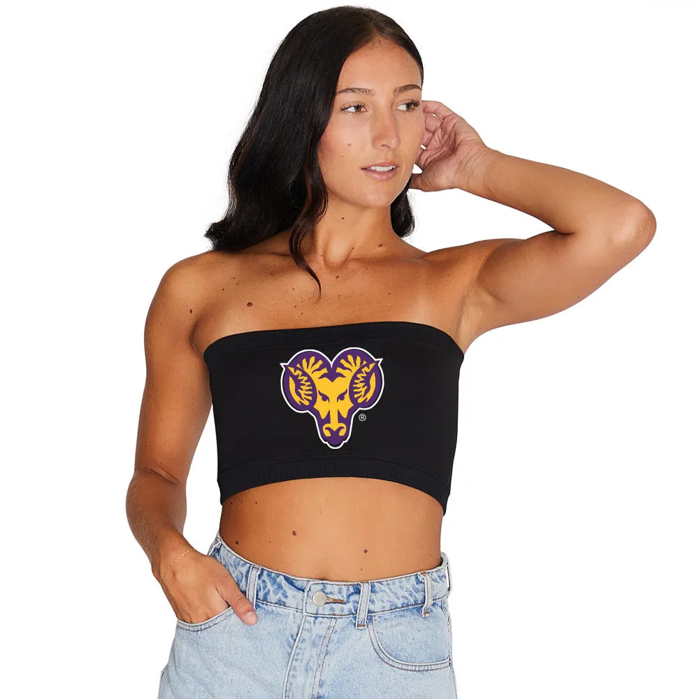 West Chester University Black Bandeau Top
