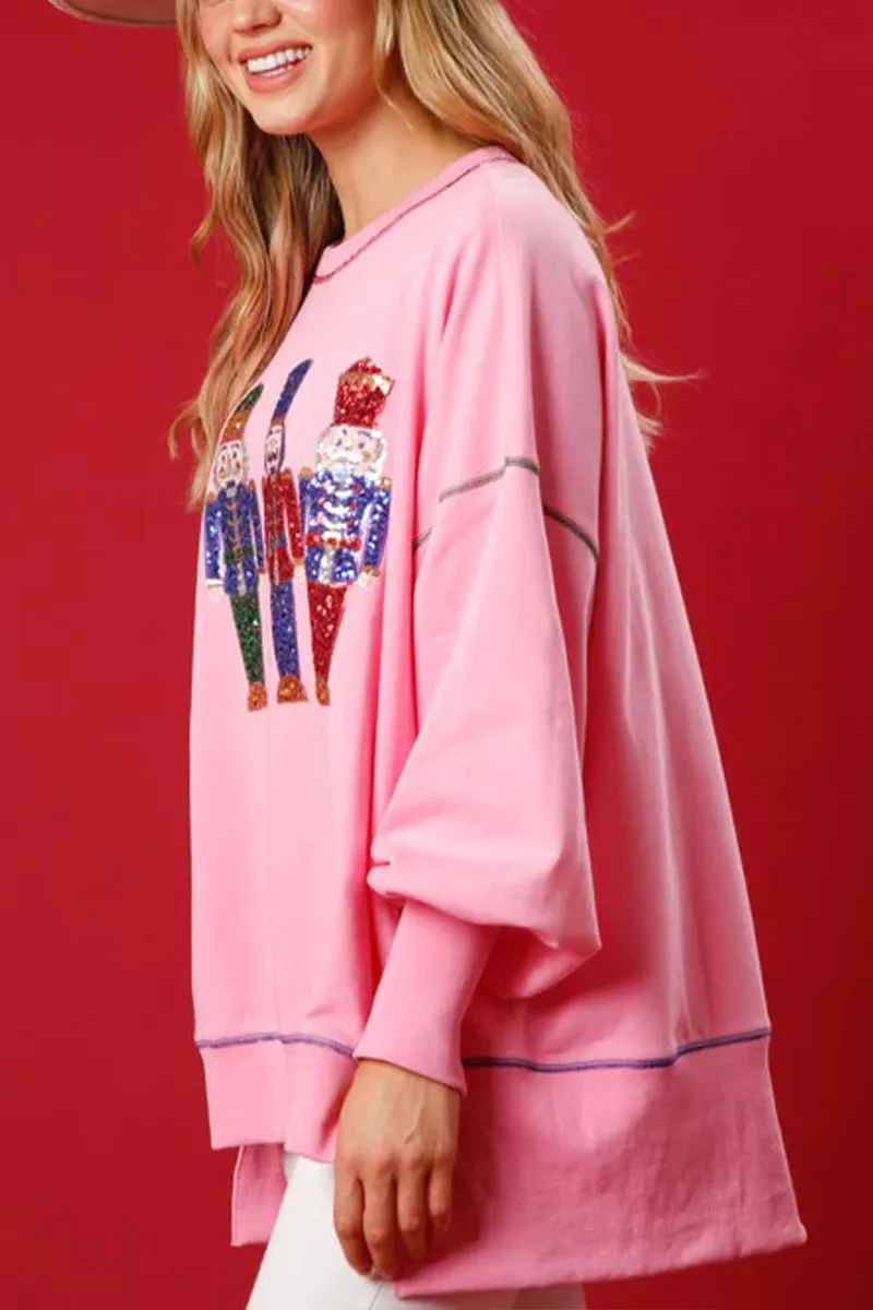 WH602 Sequins Holiday Sweatshirt