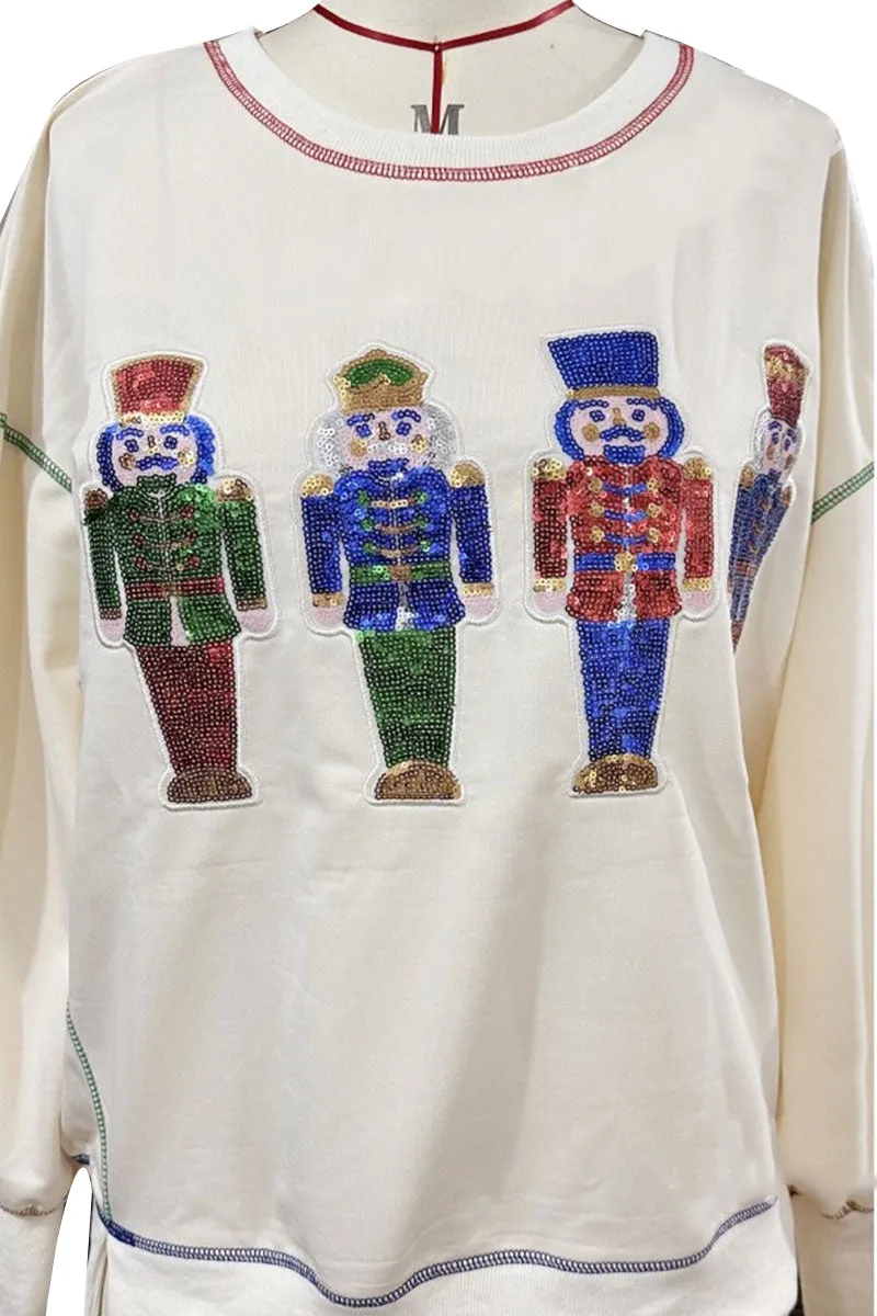 WH602 Sequins Holiday Sweatshirt