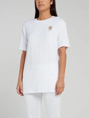 White Half Sleeve Loose T-Shirt