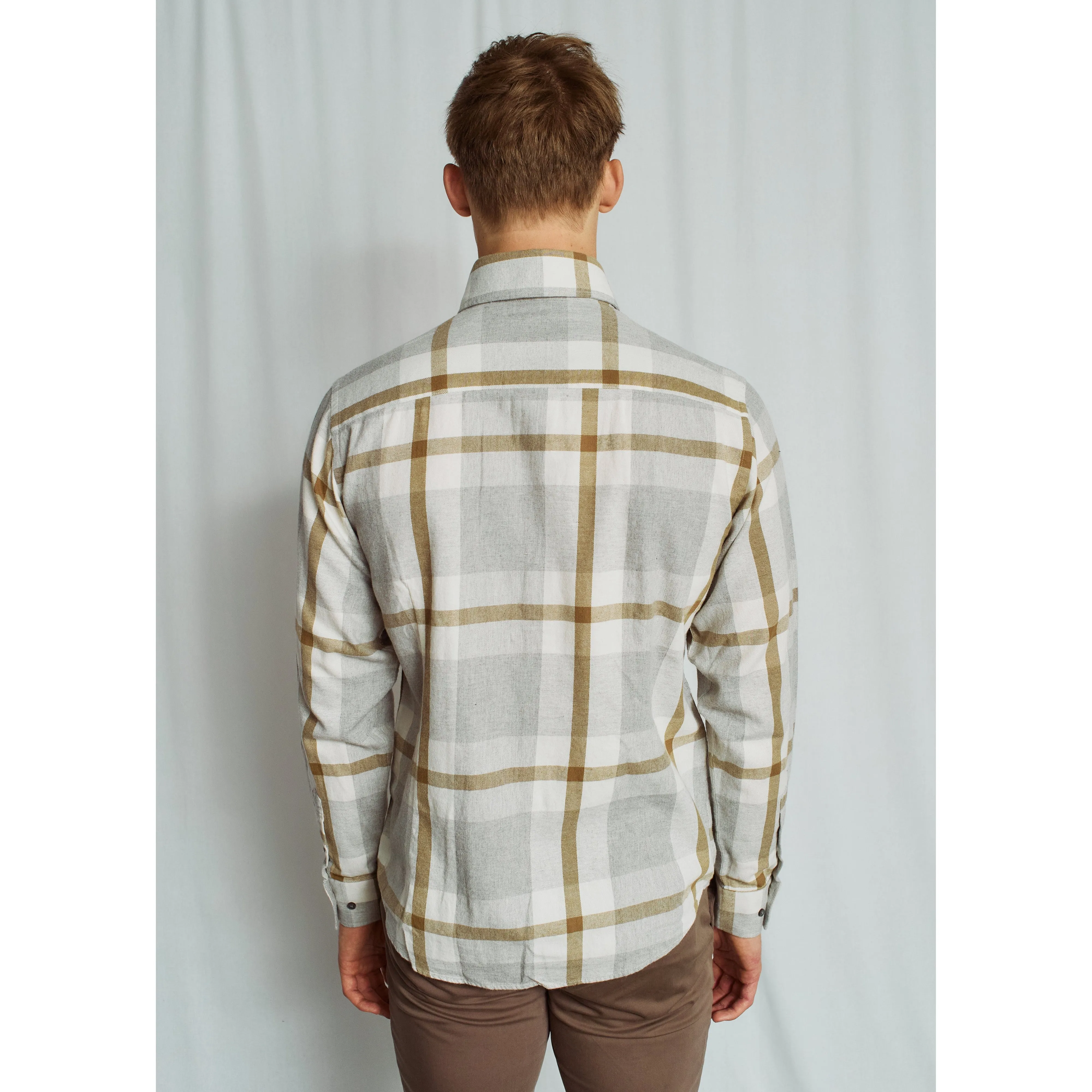 WILTON MODERN CHECK SHIRT BRUSHED FINISH