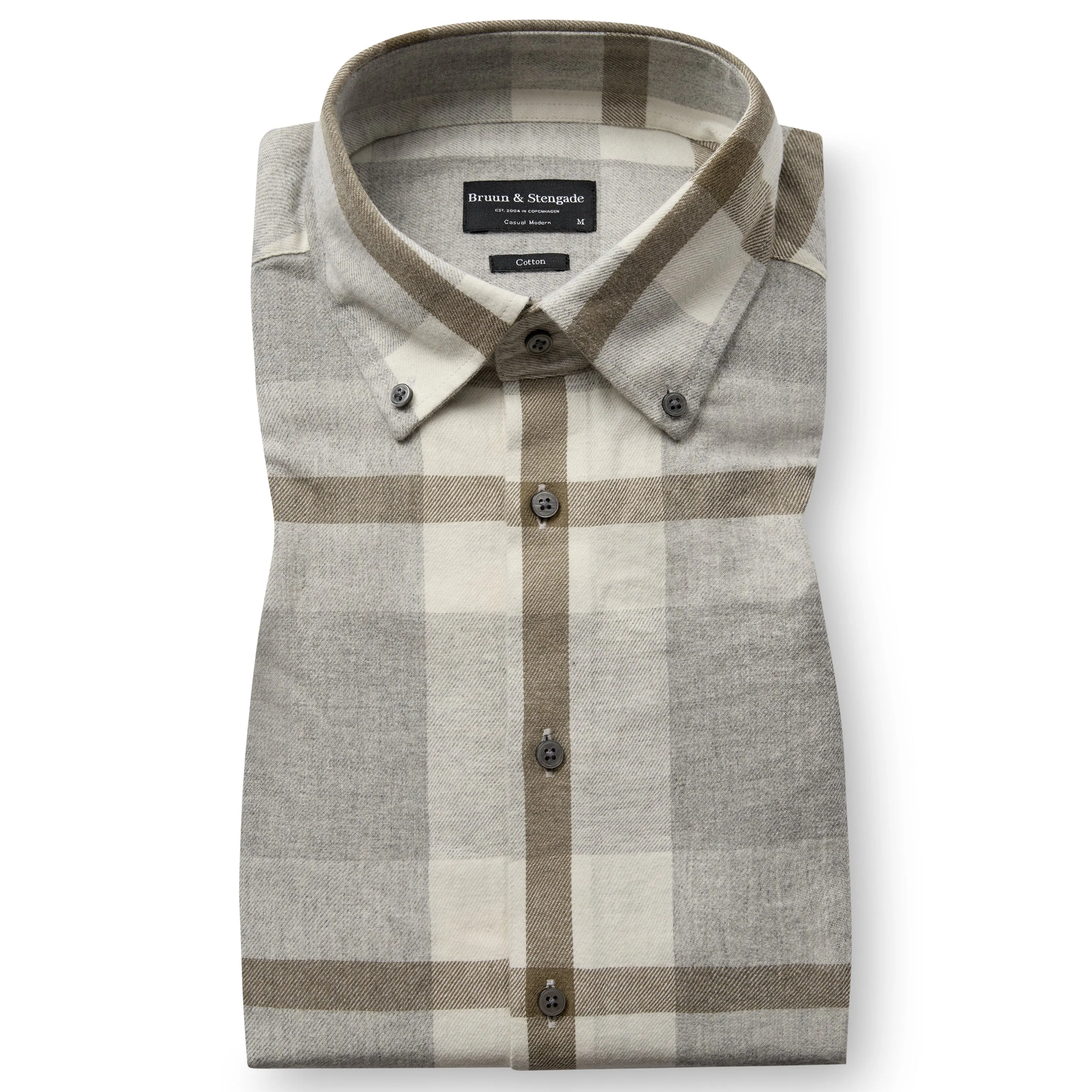 WILTON MODERN CHECK SHIRT BRUSHED FINISH