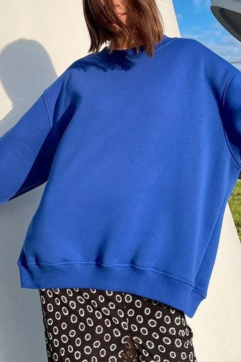 WJ0195 Fleece Oversized Sweatshirt