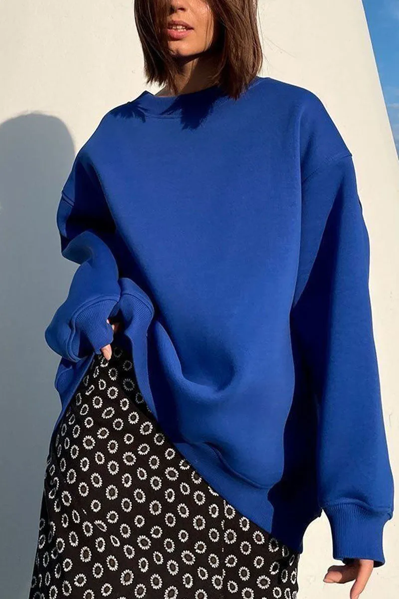 WJ0195 Fleece Oversized Sweatshirt
