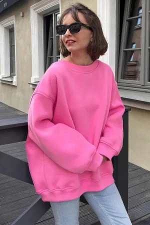 WJ0195 Fleece Oversized Sweatshirt
