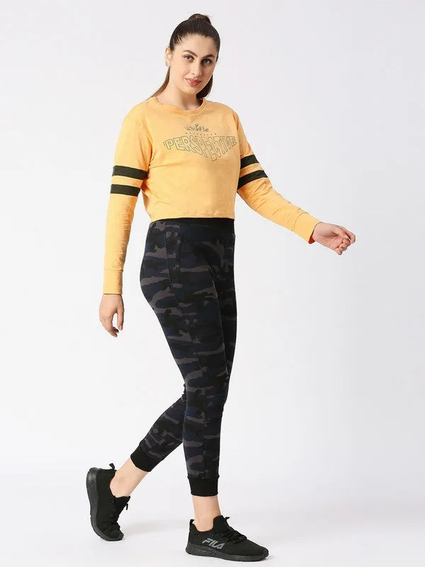 Women Brown Loose Fit Printed T-Shirt - Boundless Top-RG