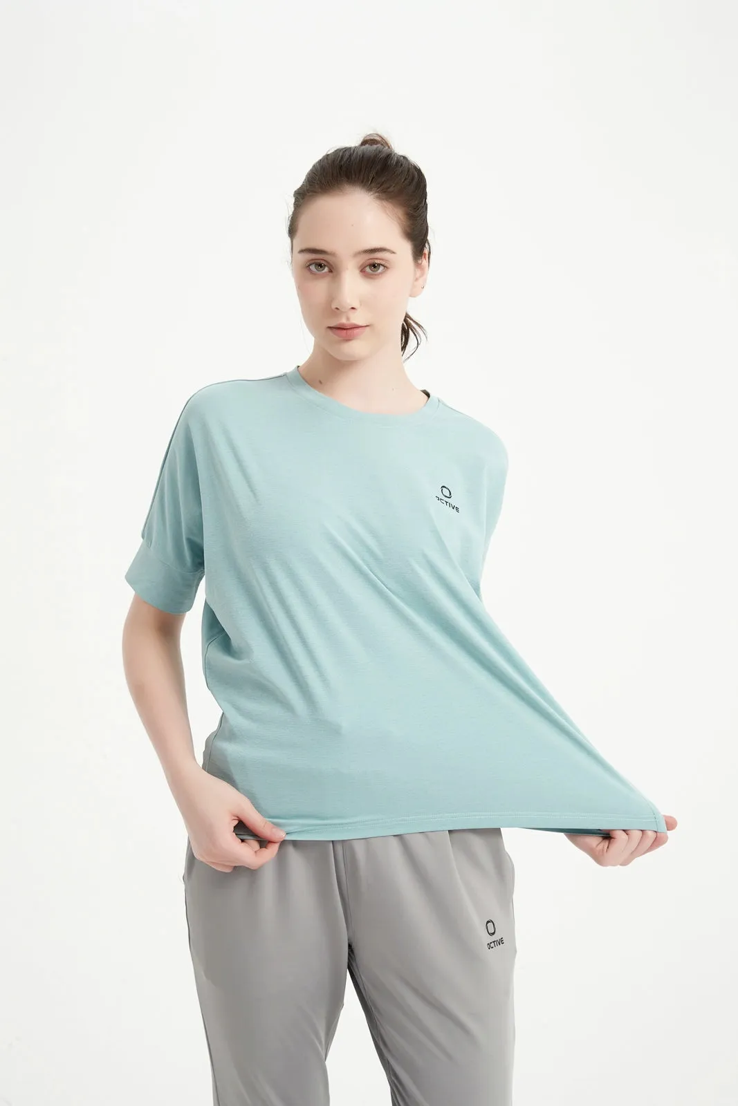 Women's Dolman Half Sleeved Crew Neck Tee