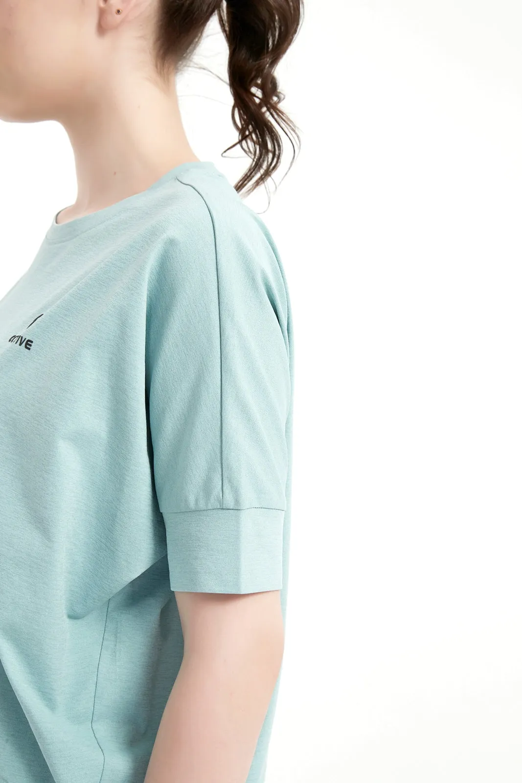 Women's Dolman Half Sleeved Crew Neck Tee