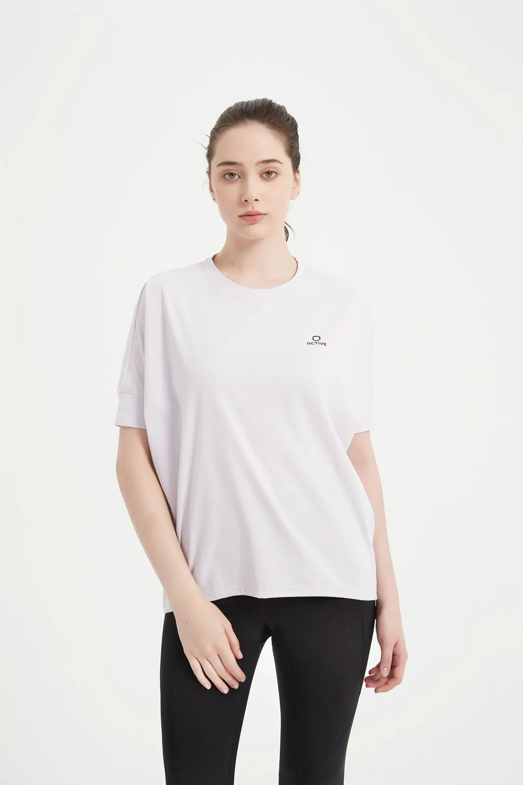 Women's Dolman Half Sleeved Crew Neck Tee