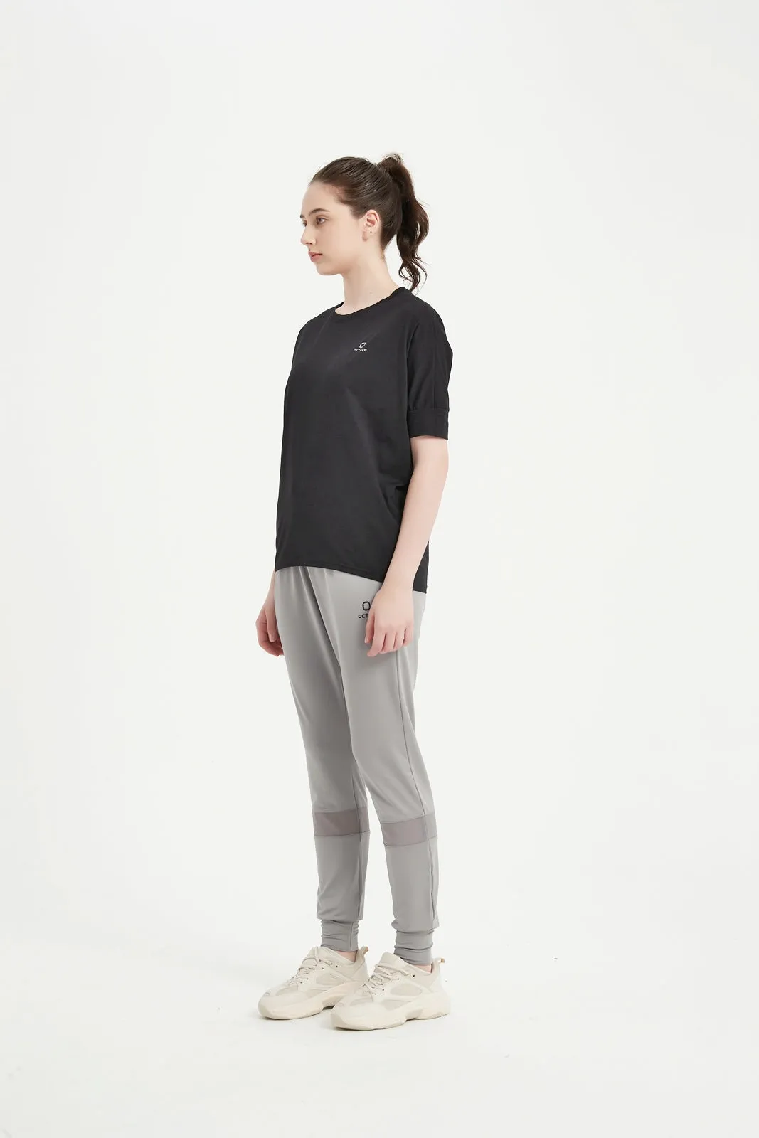 Women's Dolman Half Sleeved Crew Neck Tee