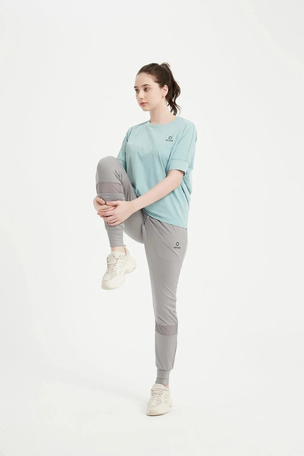 Women's Dolman Half Sleeved Crew Neck Tee