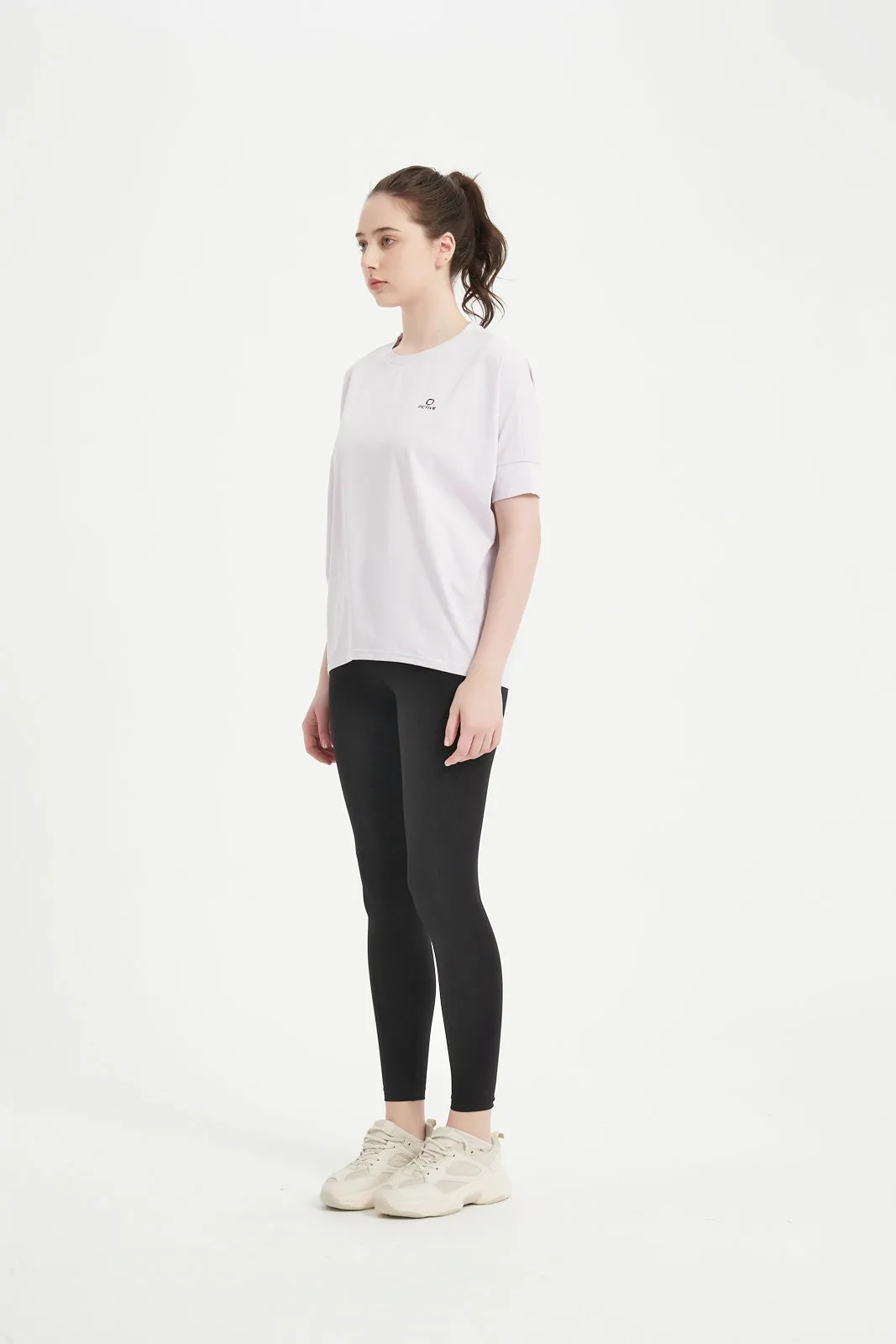 Women's Dolman Half Sleeved Crew Neck Tee