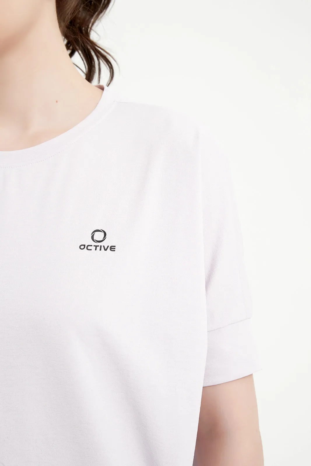 Women's Dolman Half Sleeved Crew Neck Tee
