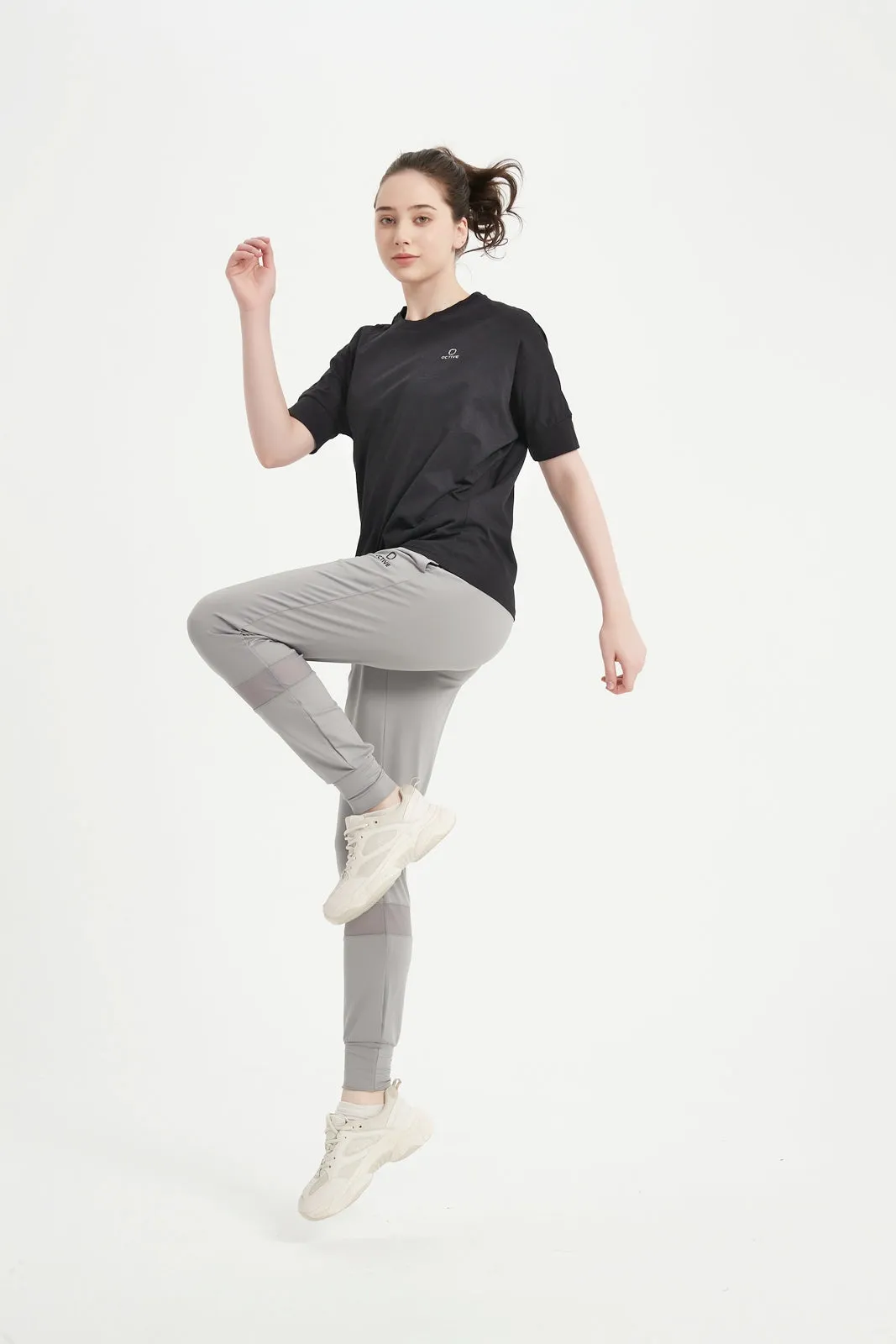Women's Dolman Half Sleeved Crew Neck Tee
