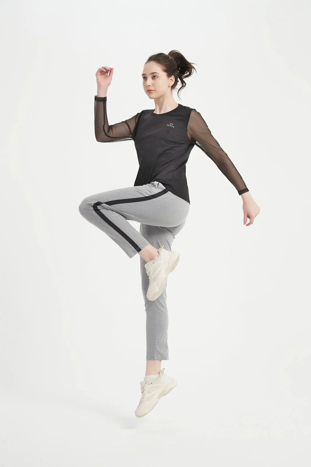 Women's LS Scoop Neck Raglan Tee