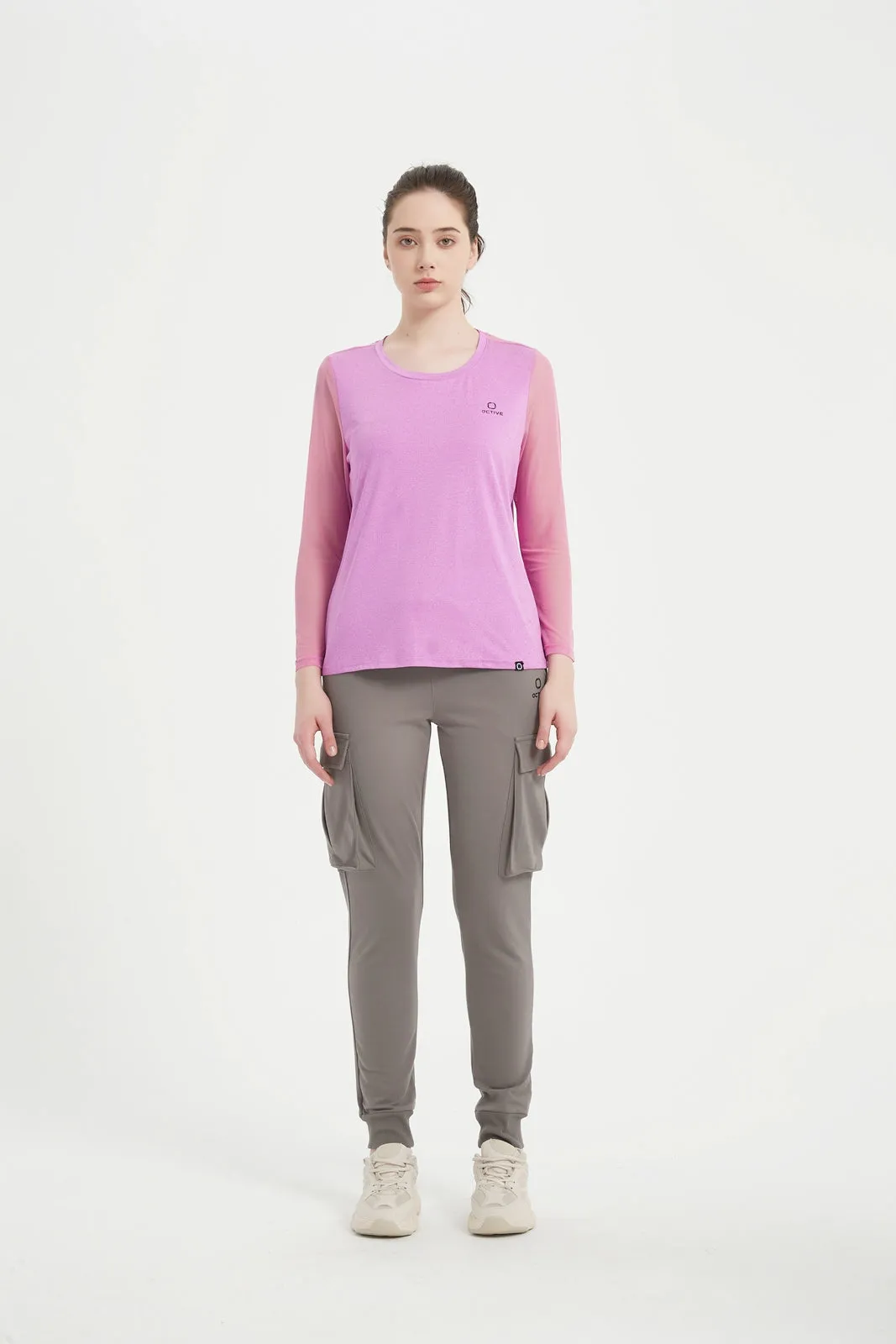 Women's LS Scoop Neck Raglan Tee