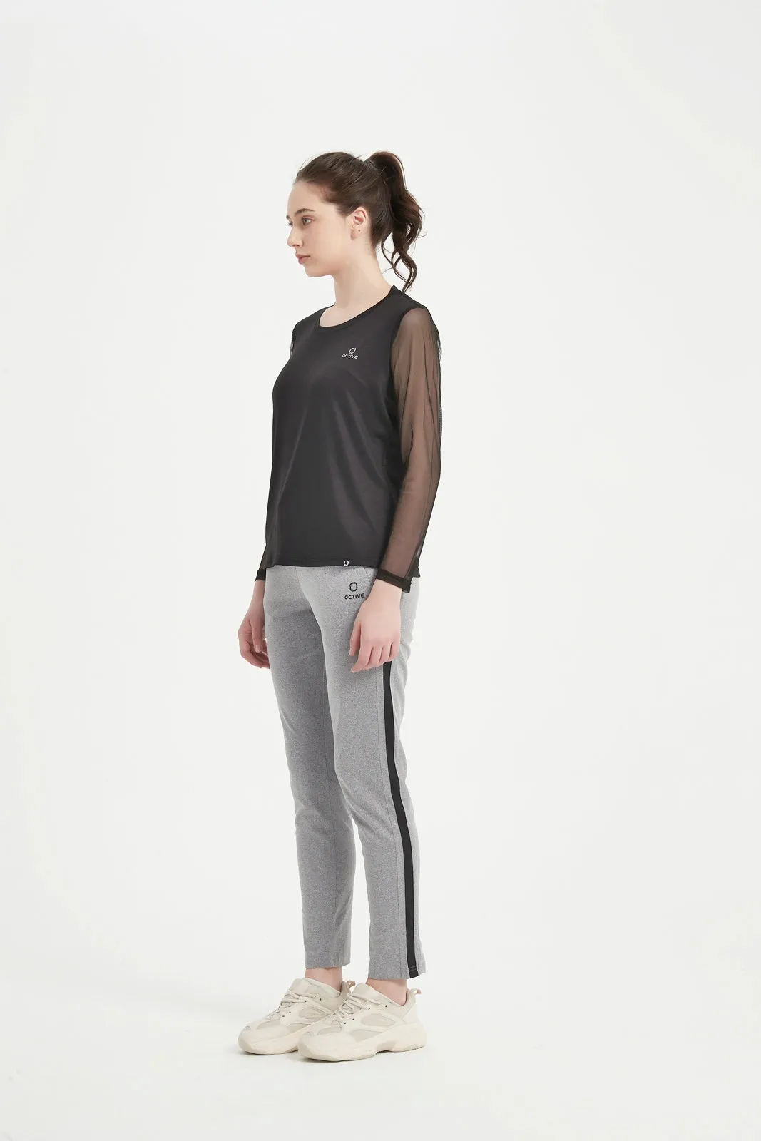 Women's LS Scoop Neck Raglan Tee