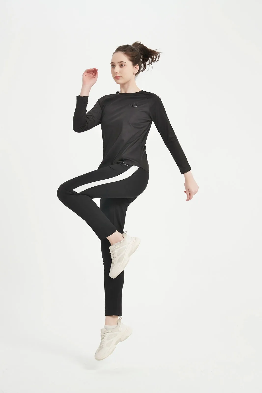 Women's LS Scoop Neck Raglan Tee