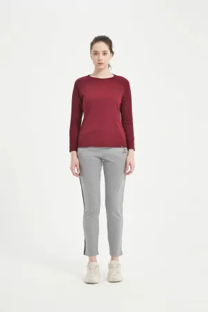 Women's LS Scoop Neck Raglan Tee