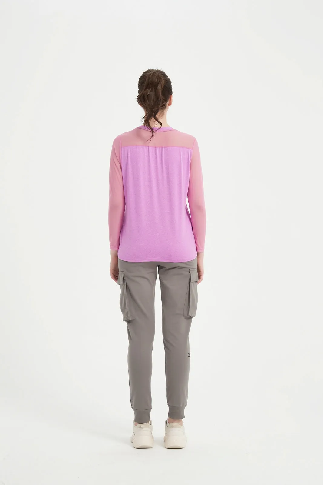 Women's LS Scoop Neck Raglan Tee