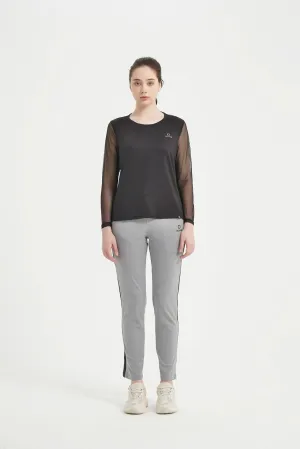 Women's LS Scoop Neck Raglan Tee