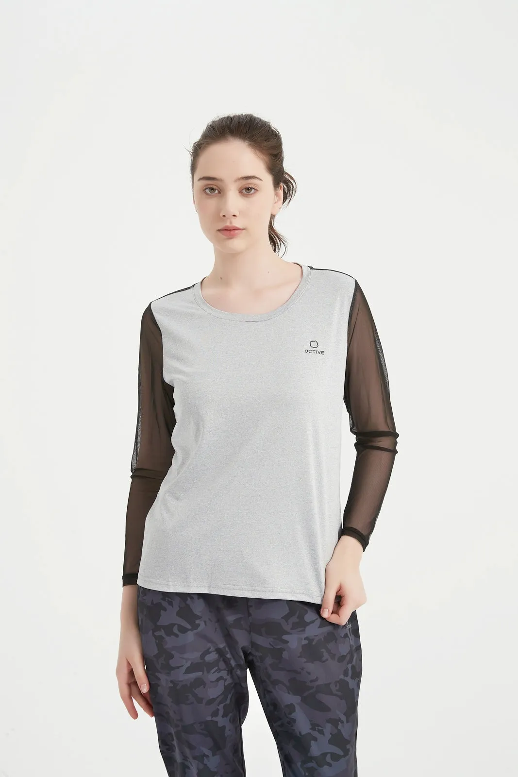 Women's LS Scoop Neck Raglan Tee