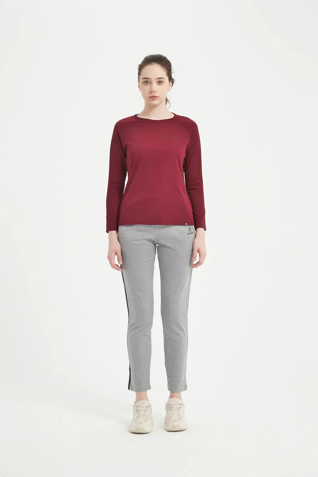 Women's LS Scoop Neck Raglan Tee