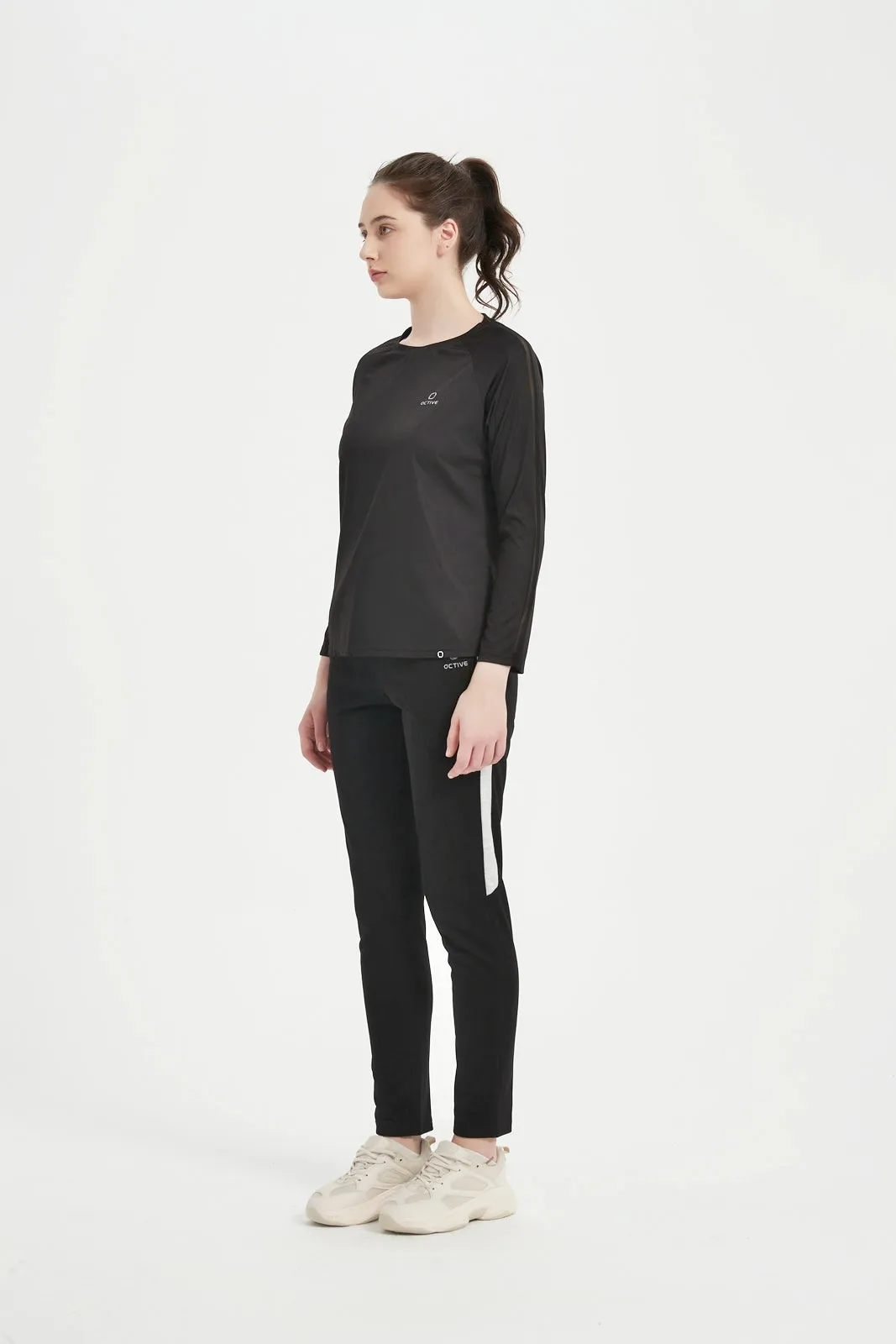 Women's LS Scoop Neck Raglan Tee