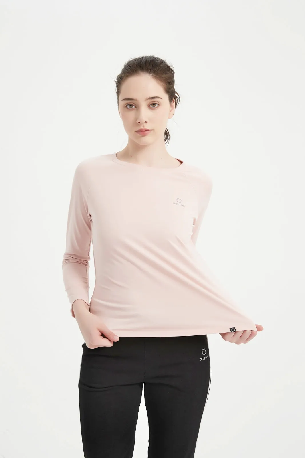 Women's LS Scoop Neck Raglan Tee