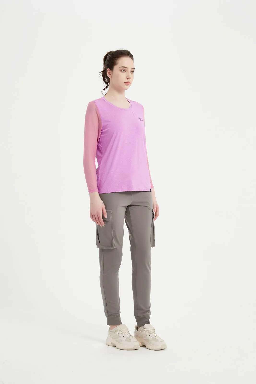Women's LS Scoop Neck Raglan Tee
