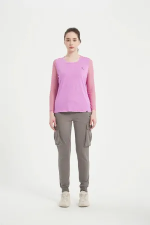 Women's LS Scoop Neck Raglan Tee