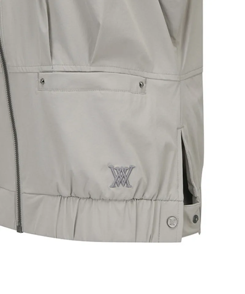 Women's Pleats Point Vest  - Light Beige