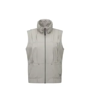 Women's Pleats Point Vest  - Light Beige