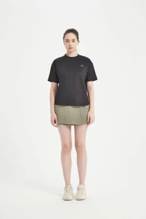 Women's Short Set In Sleeve Crew Neck Tee