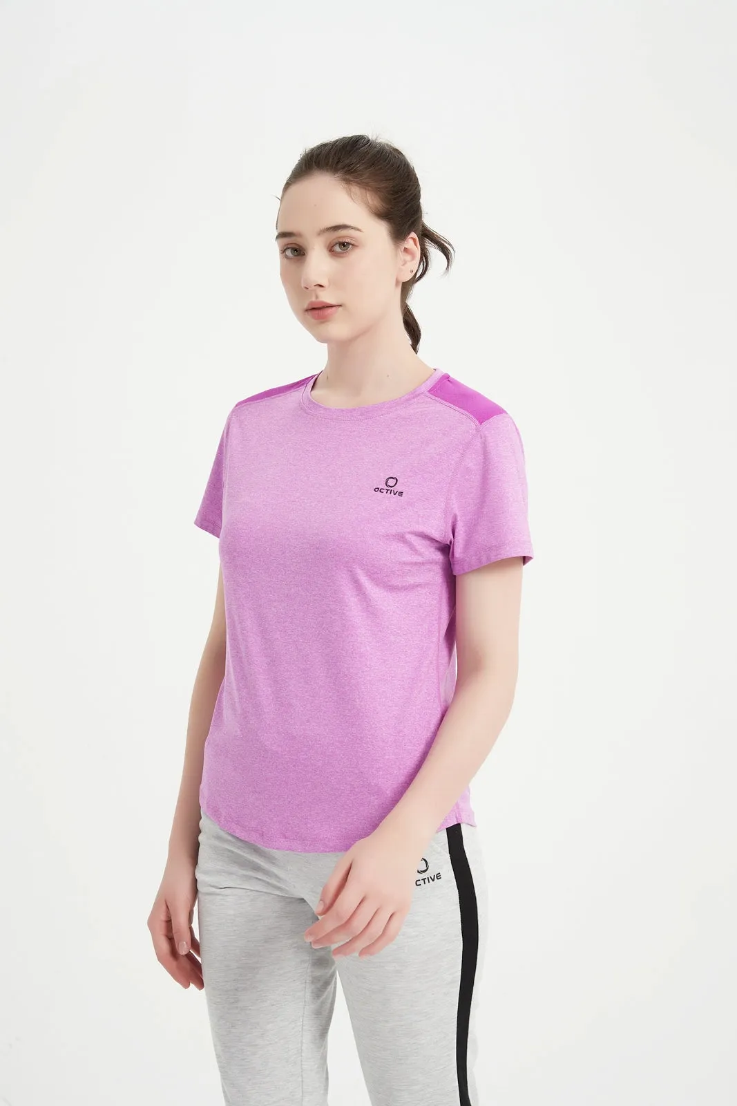 Women's Short Set-In Sleeve Crew Neck Tee