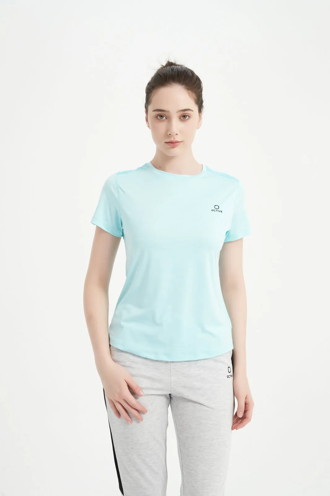 Women's Short Set-In Sleeve Crew Neck Tee