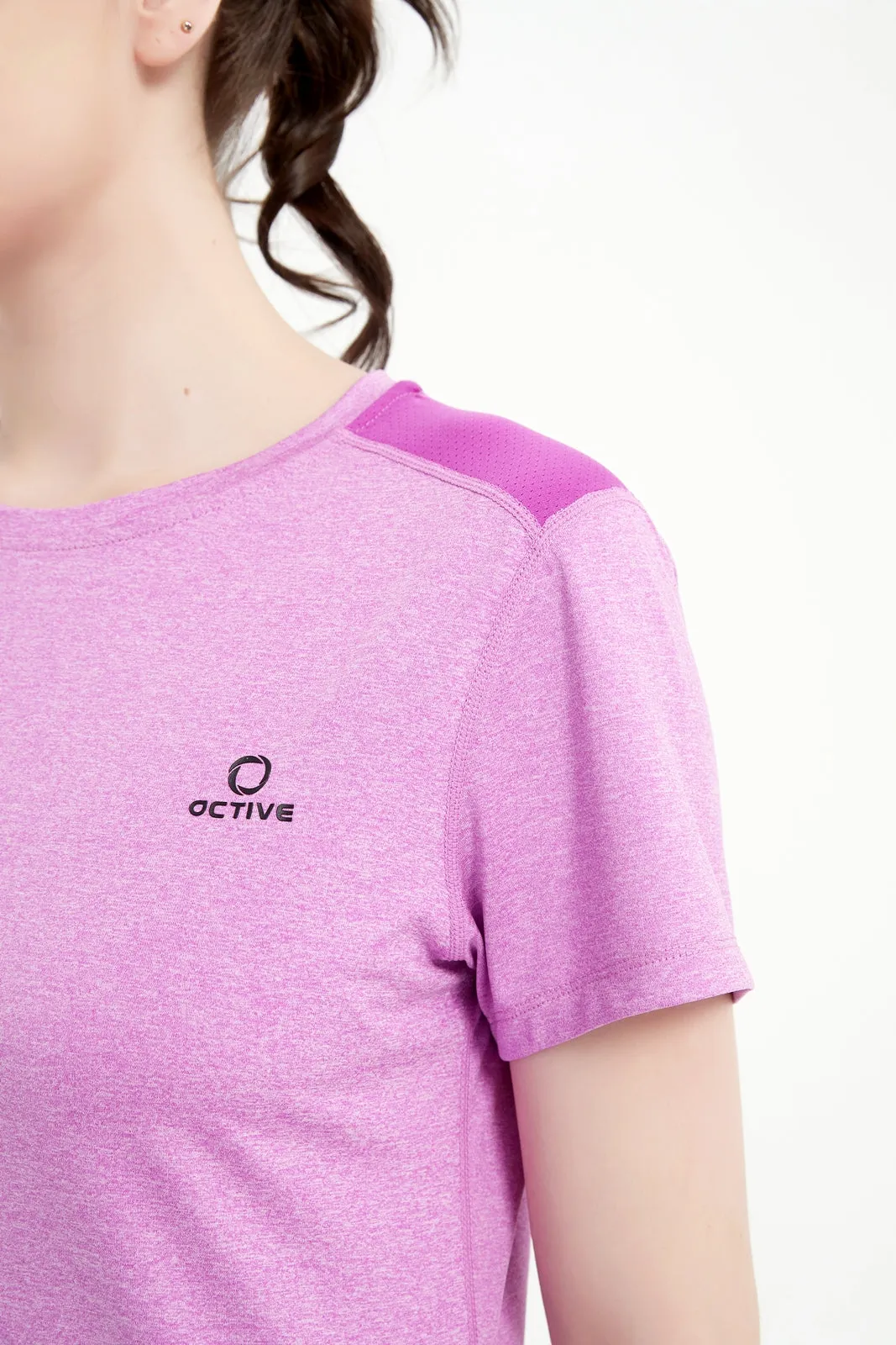 Women's Short Set-In Sleeve Crew Neck Tee