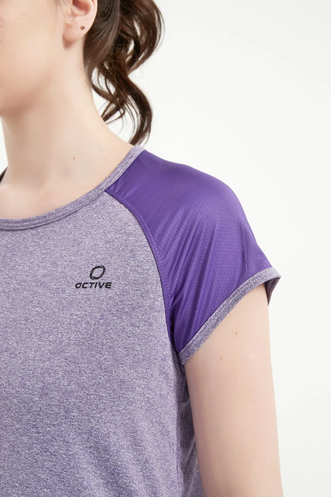 Women's Short Set-In Sleeve Crew Neck Tee