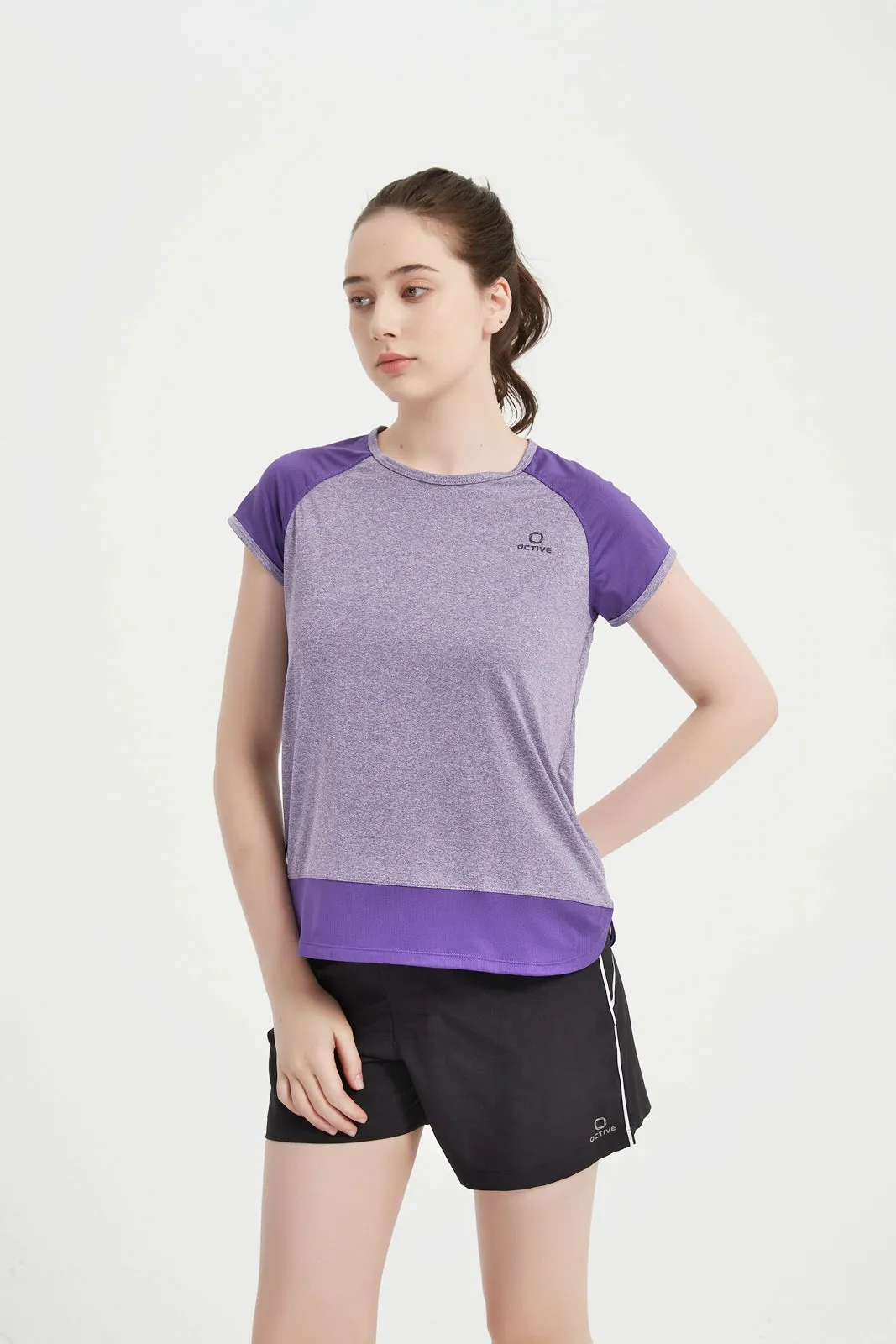 Women's Short Set-In Sleeve Crew Neck Tee