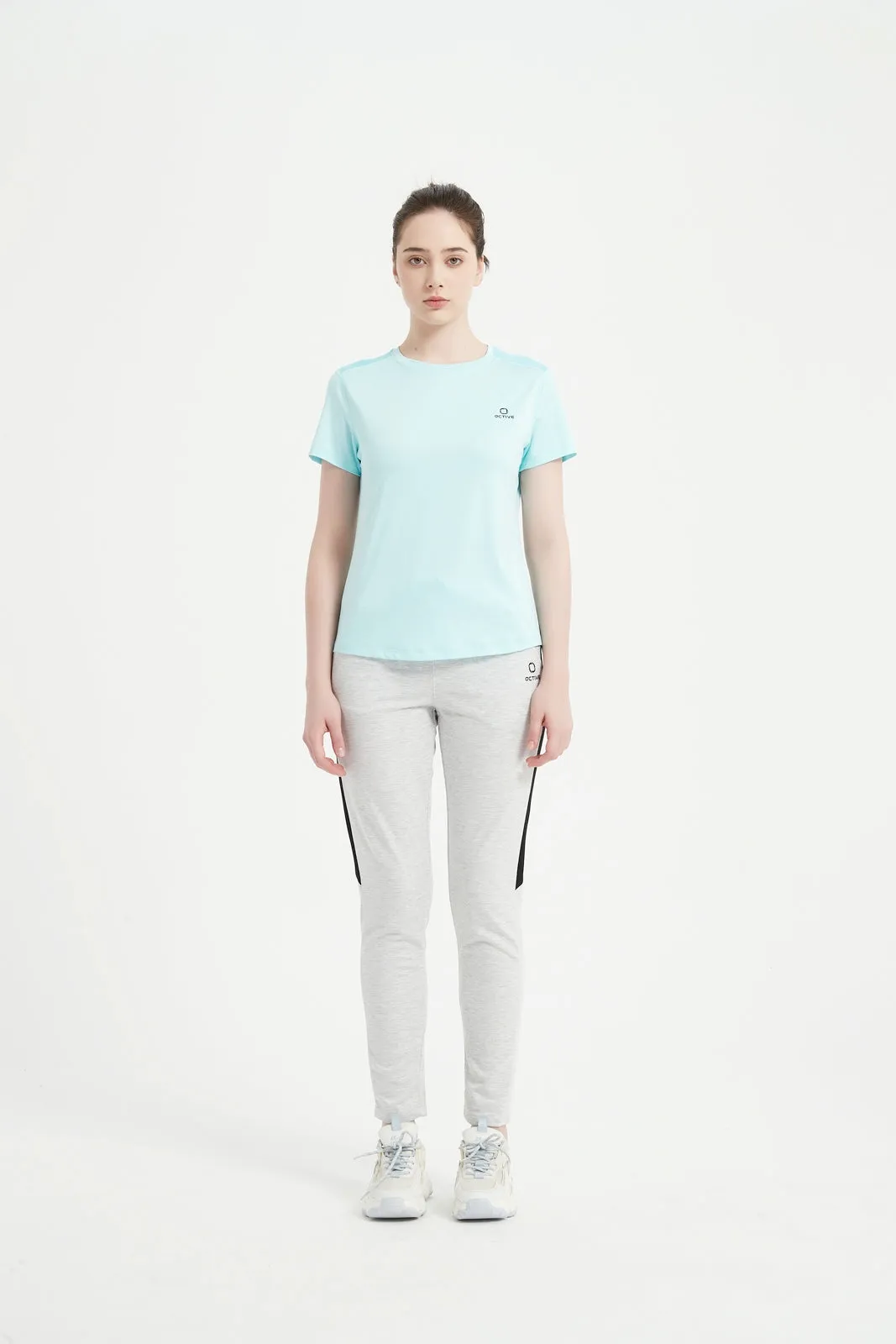 Women's Short Set-In Sleeve Crew Neck Tee