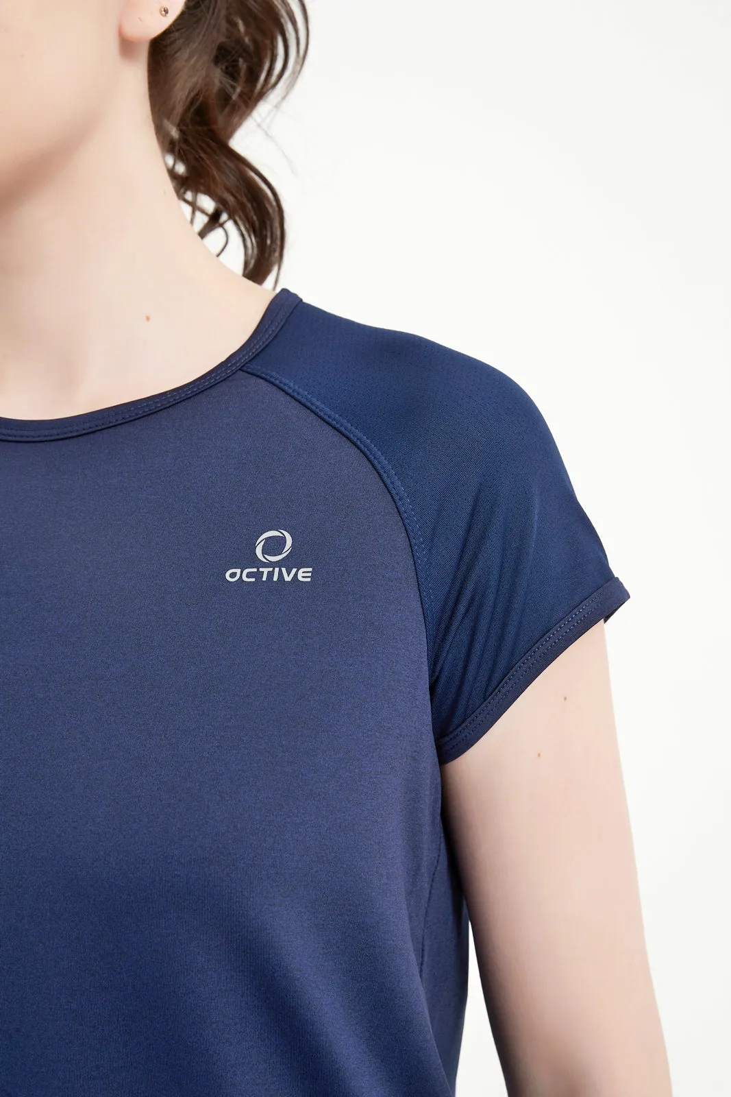 Women's Short Set-In Sleeve Crew Neck Tee