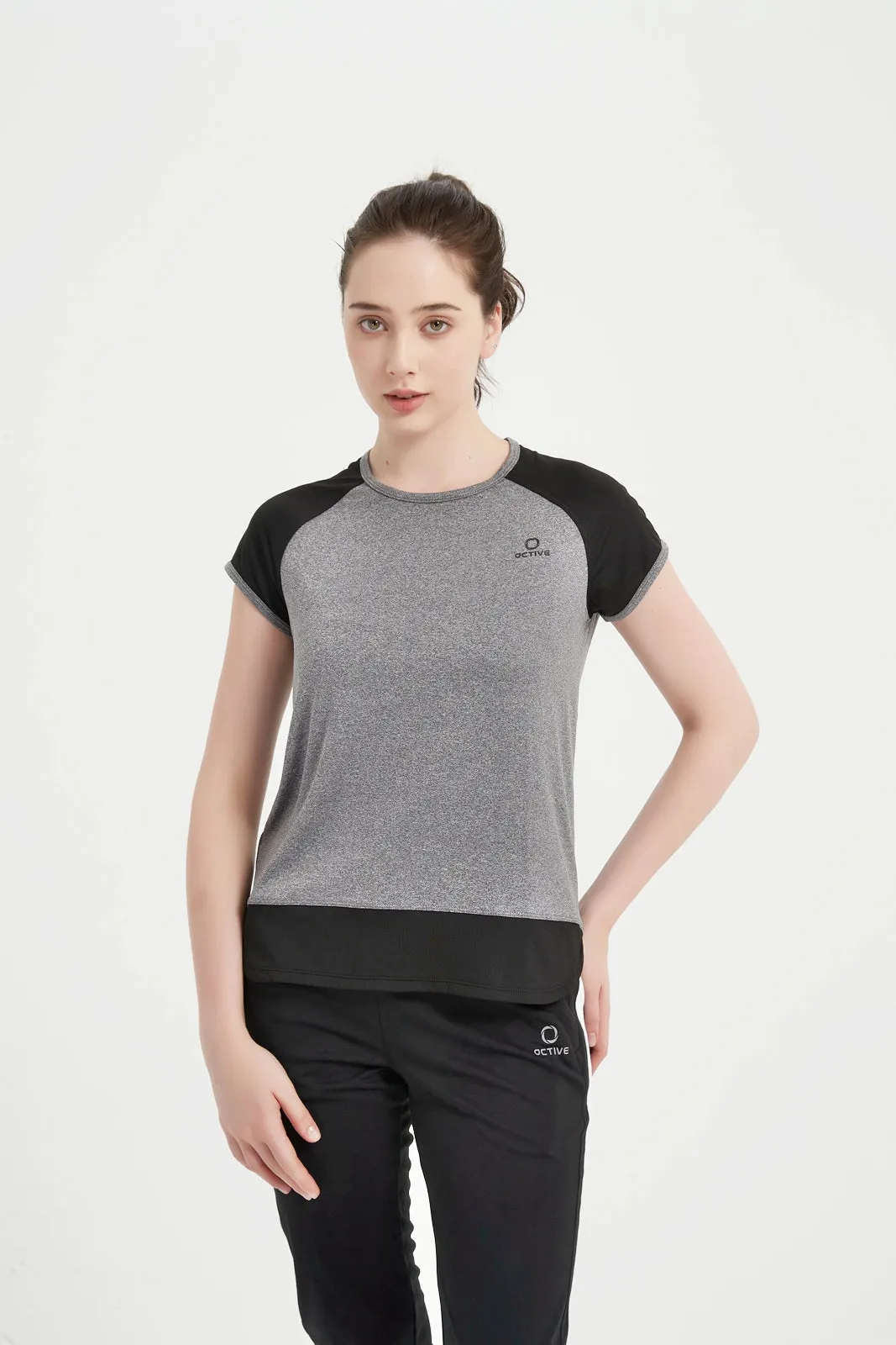 Women's Short Set-In Sleeve Crew Neck Tee