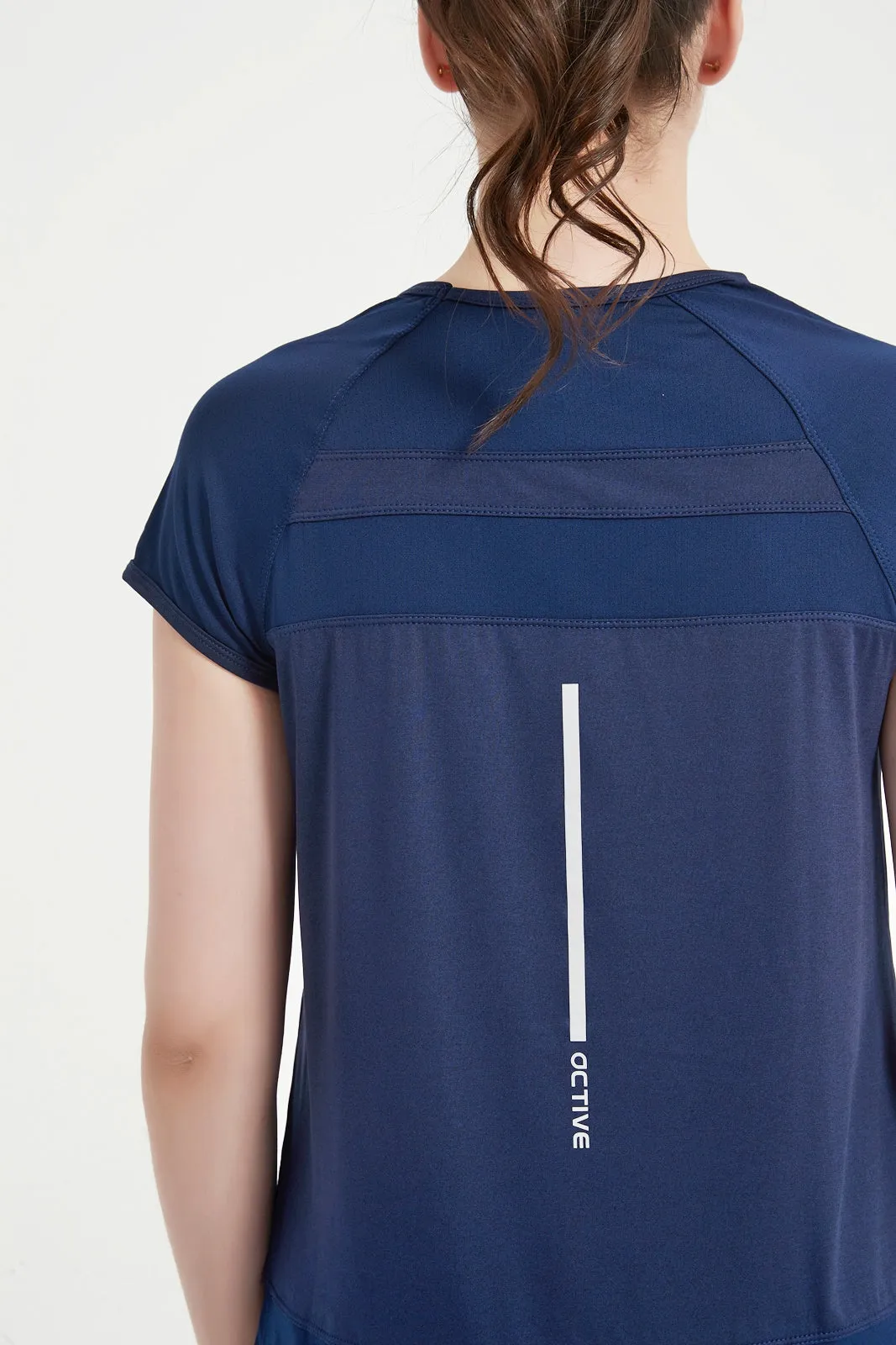 Women's Short Set-In Sleeve Crew Neck Tee