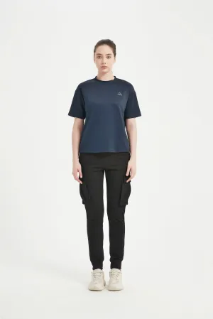 Women's Short Set In Sleeve Crew Neck Tee