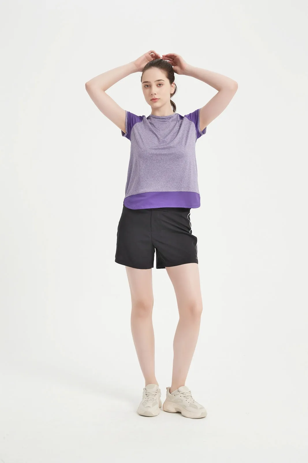 Women's Short Set-In Sleeve Crew Neck Tee